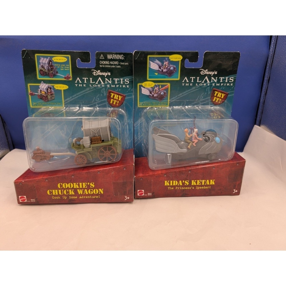 Disney Atlantis The Lost Empire Kida's Ketak & Cookies Chuck Wagon Lot 2